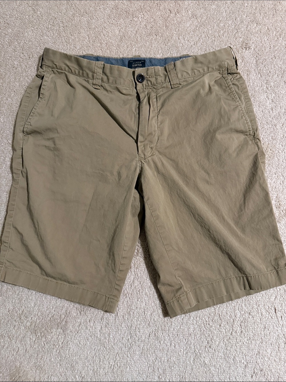 J. Crew Khaki Flat Front Men’s Shorts